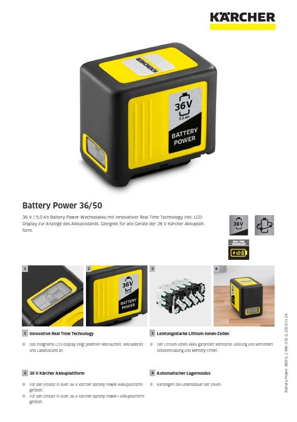 Kärcher Battery Power 36/50